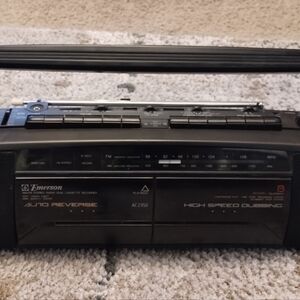 Black Portable Boombox Emerson AC2350
